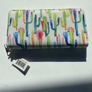 Colorful Cactus Print Women's Wallet